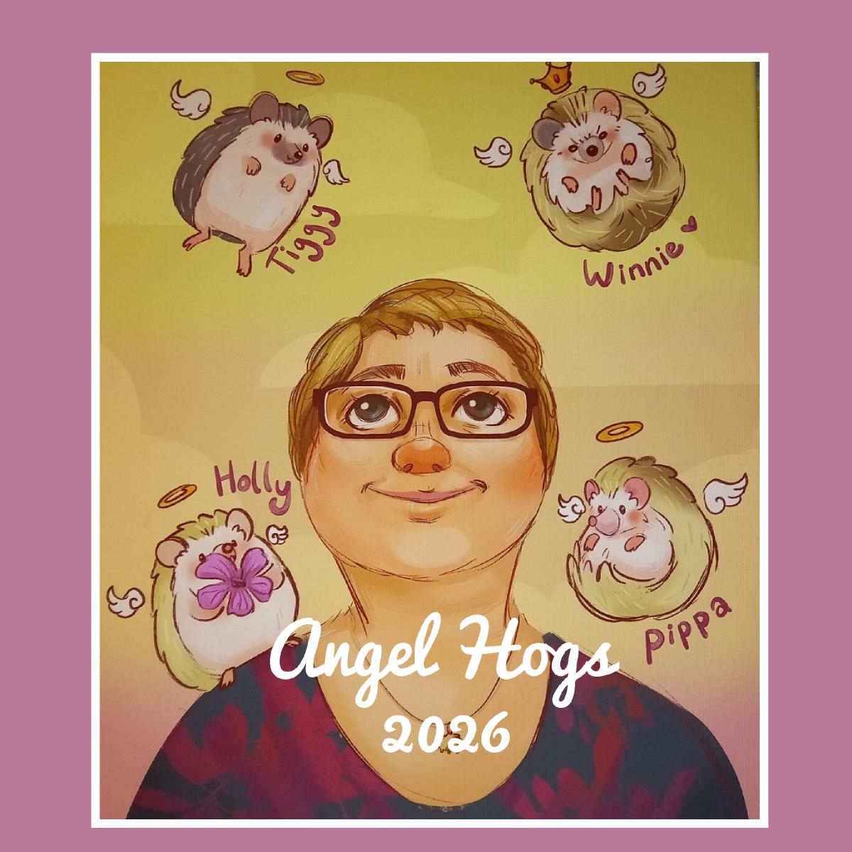 Hedgehog Snoots Angel Calendar 2026
