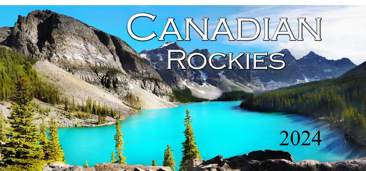 2024 Canadian Rockies Desk Calendar