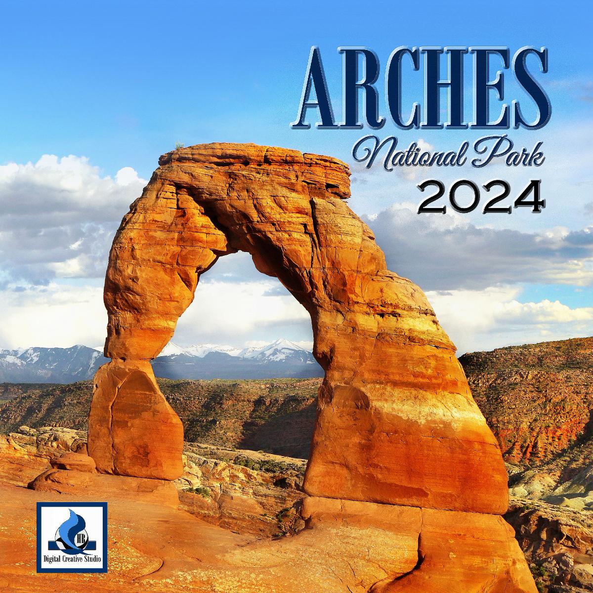 2024 Arches National Park SQ Wall Calendar