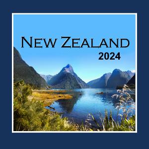 New Zealand SQ Wall Calendar 2024