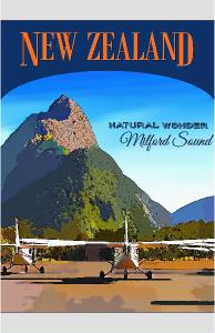 New Zealand Travel Photo Poster