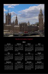 Big Ben Wall Calendar
