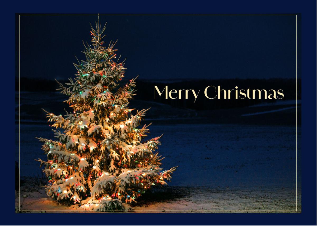 Christmas Tree Card 5x7