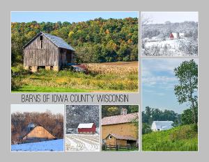 Wall Calendar-Iowa County Wisconsin Barns 2024