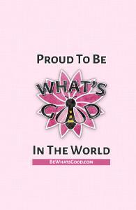 Proud to be What's Good Notebook - Pink