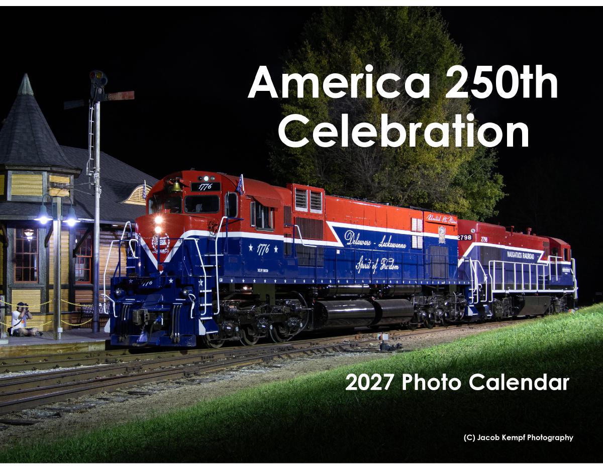 2027 Wall Calendar - Railroads Celebrate America!