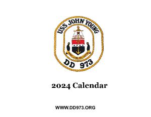 USS JOHN YOUNG DD-973 Calendar