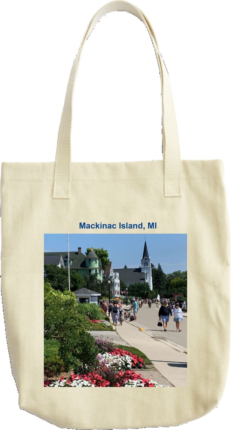 Mackinac Island, MI tote bag