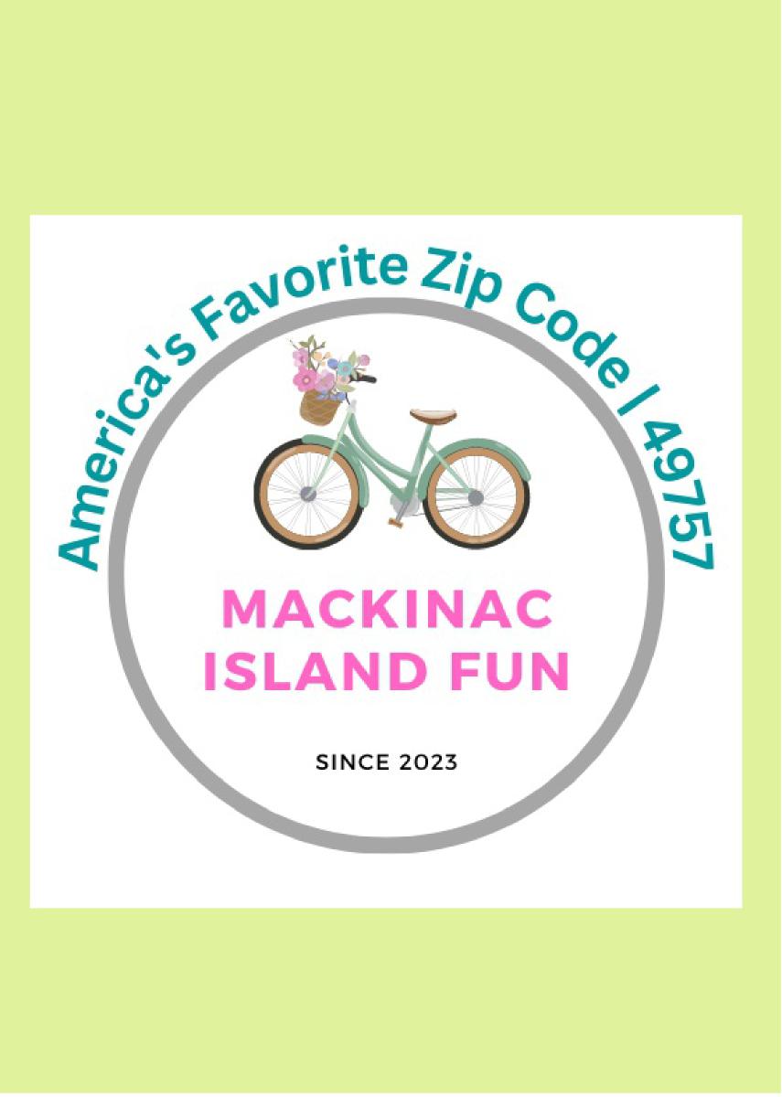 Mackinac Island Fun logo card