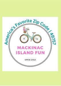 Mackinac Island Fun logo card