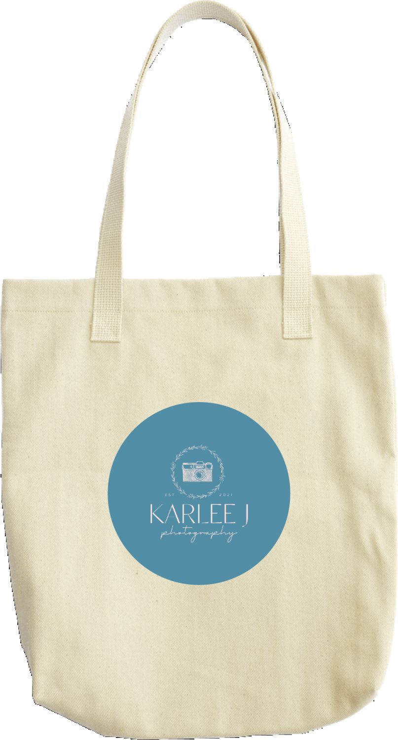 Karlee J Photography logo bag
