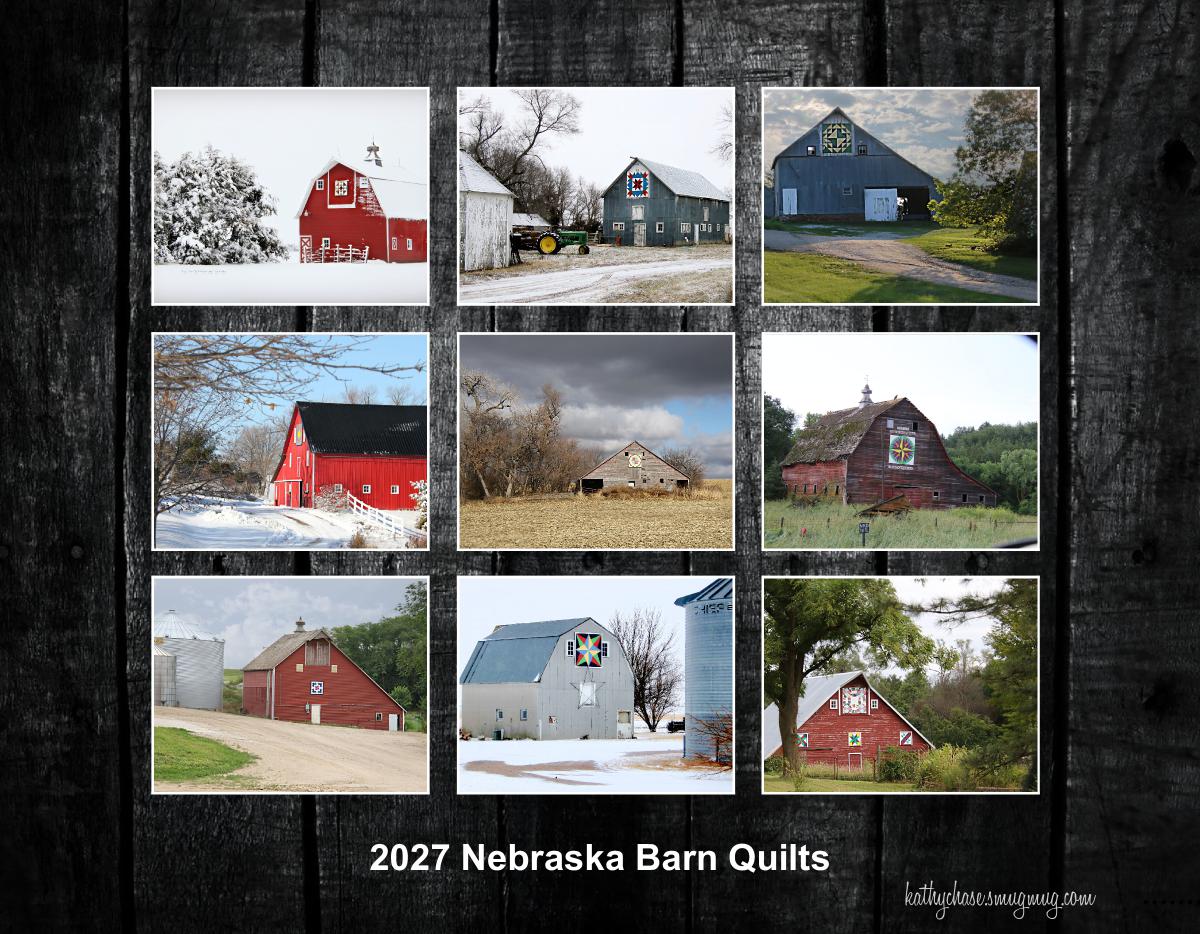 2027 Nebraska Barn Quilt Calendar