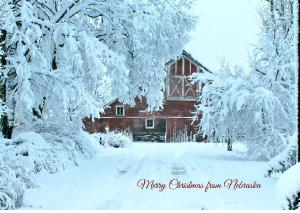 Nebraska Christmas Card    Hall County