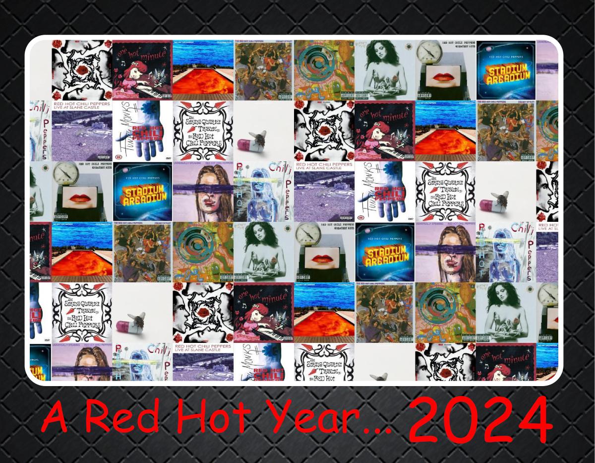 The RHCP Album cover calendar 2024