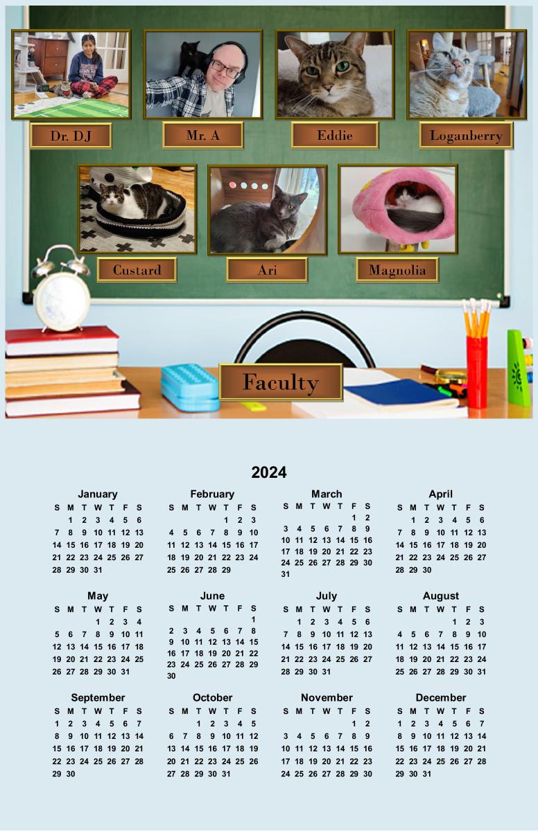 Faculty calendar create photo calendars