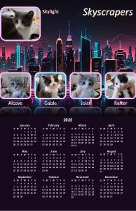 Skyscrapers Poster Calendar