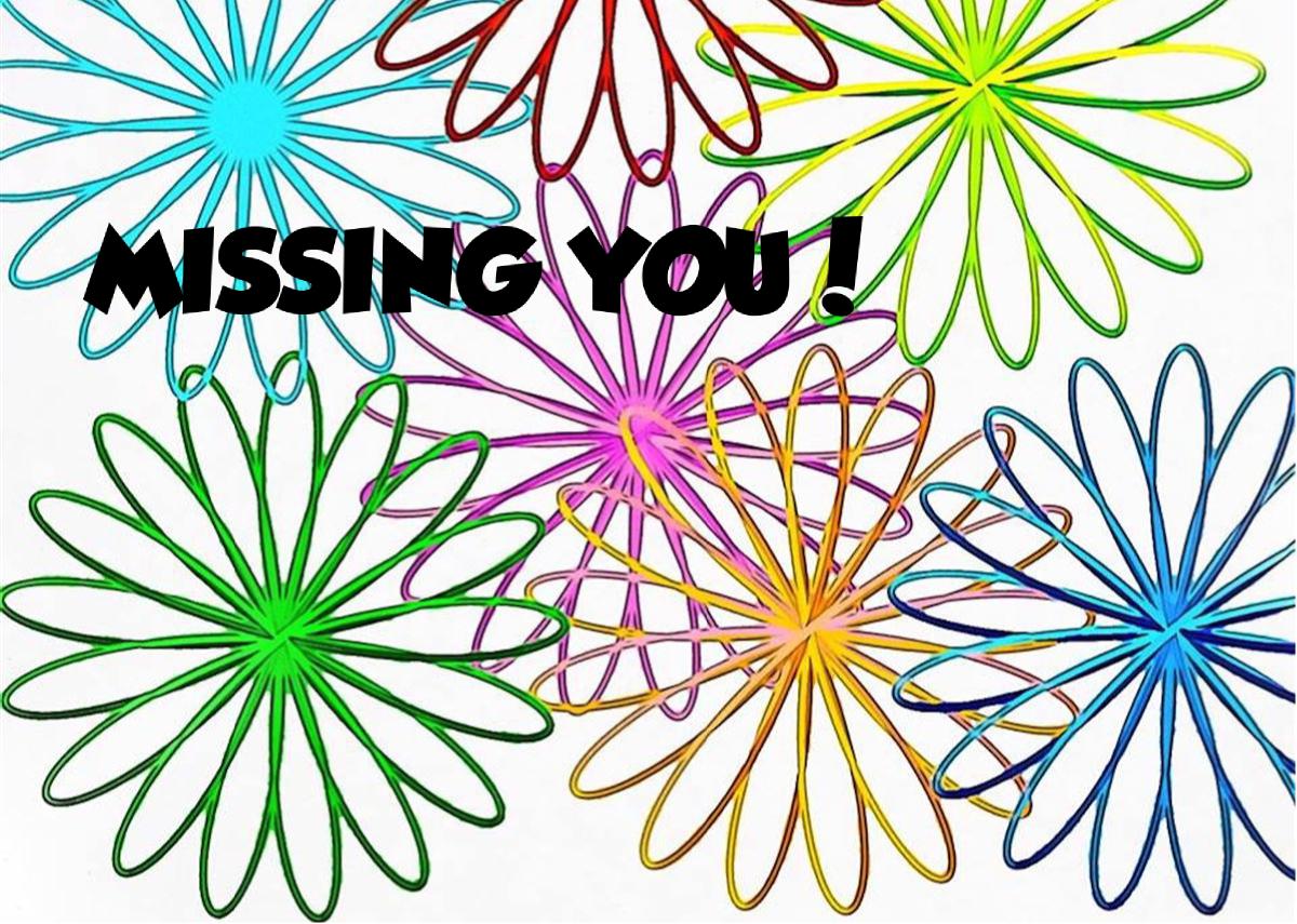 Missing You Greeting Card