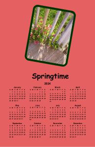 Springtime Poster Calendar