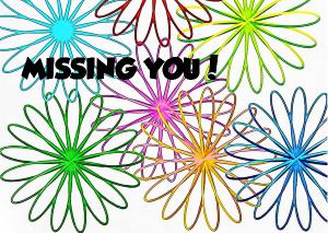 Missing You Greeting Card