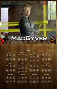 Lucas Till MacGyver Calendar