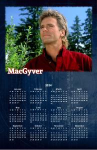 MacGyver Poster Calendar