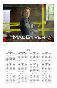 Save MacGyver Poster Calendar