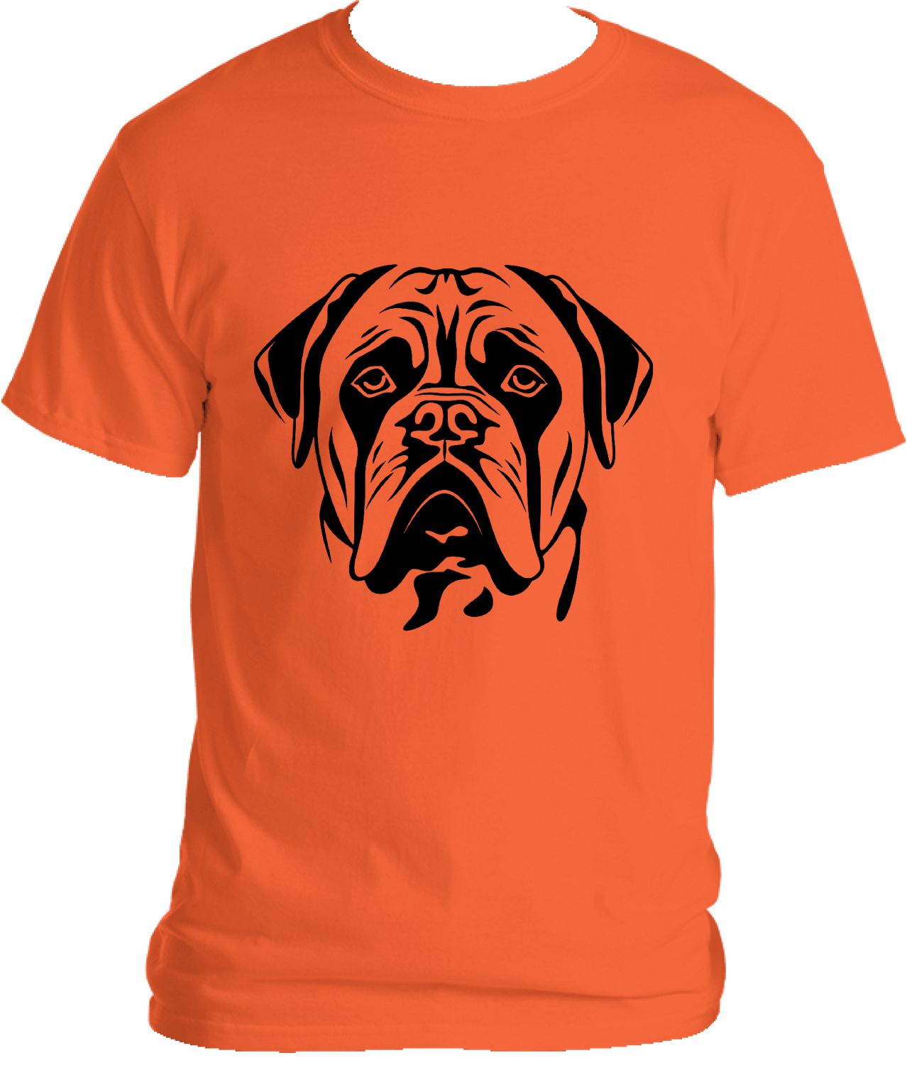 Bull Mastiff Orange T-Shirt
