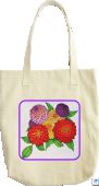 Darling Dahlia Bouquet tote by Kelley Sennstrom