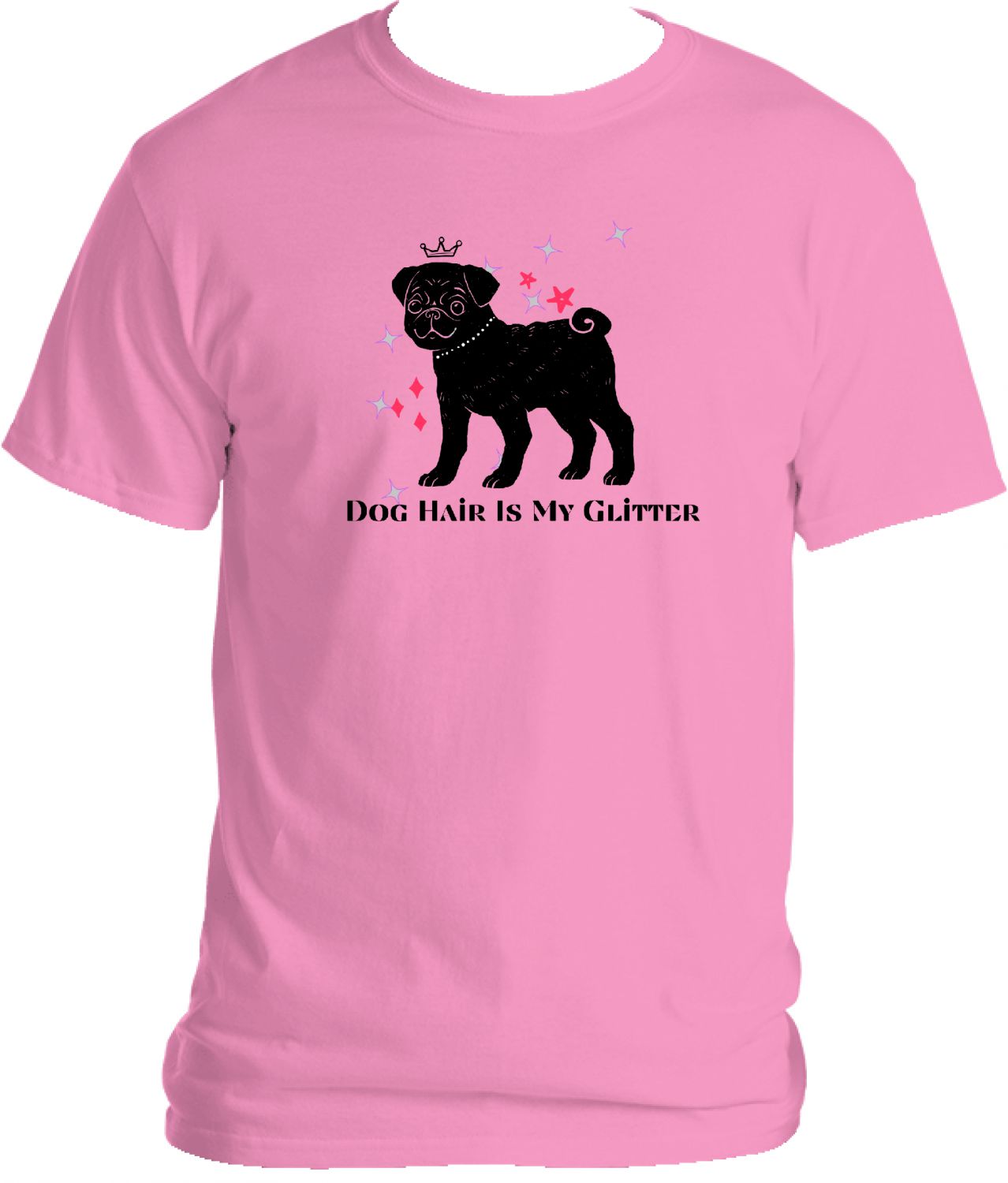 Pink TShirt Dog Hair