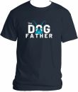 Navy T Shirt Dog Father