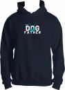 Navy Hoodie Dog Father