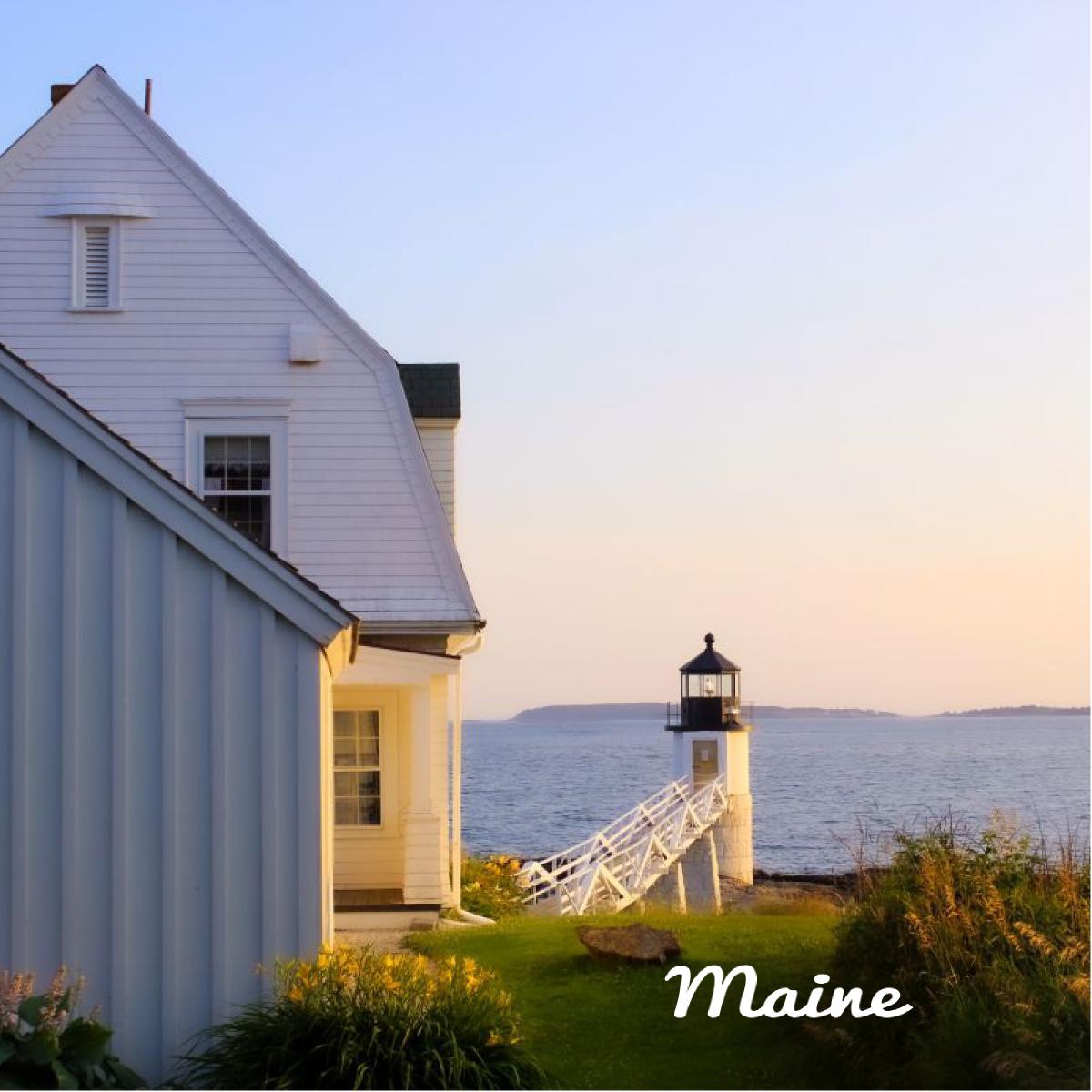Scenic Maine 5x5 Card