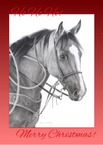 He Knows His Job- 5x7 Christmas card