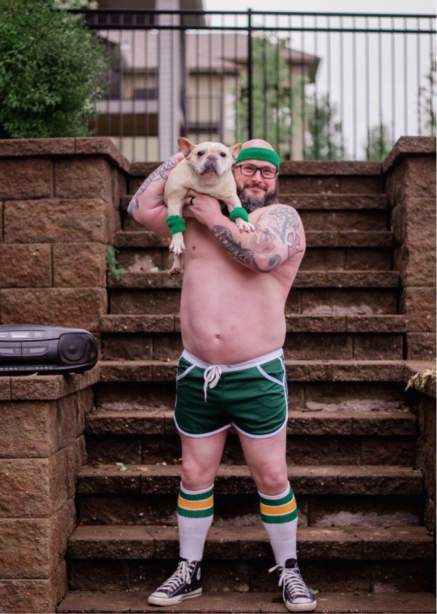 Gym Dad Bod with Frenchie