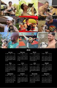 2022 Dad Bods & Rescue Dogs Poster Calendar