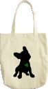 Lucky Frenchie Canvas Tote