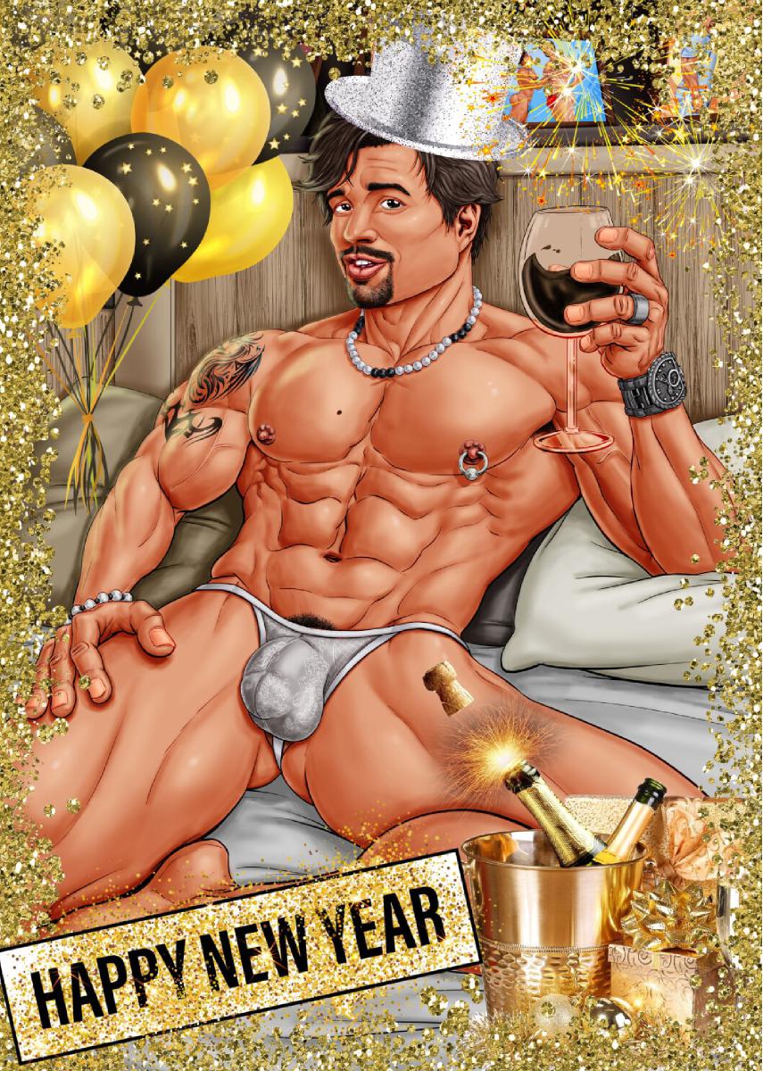 CLX Greeting Card New Years Luis DCluix 2 SFW