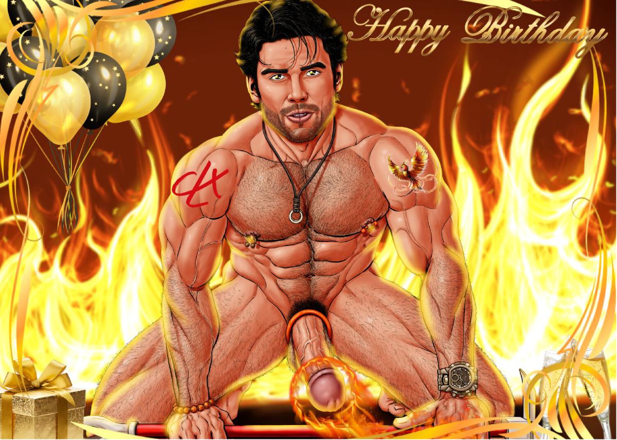 CLX Greeting Card Birthday Hunter McVey 3 NSFW