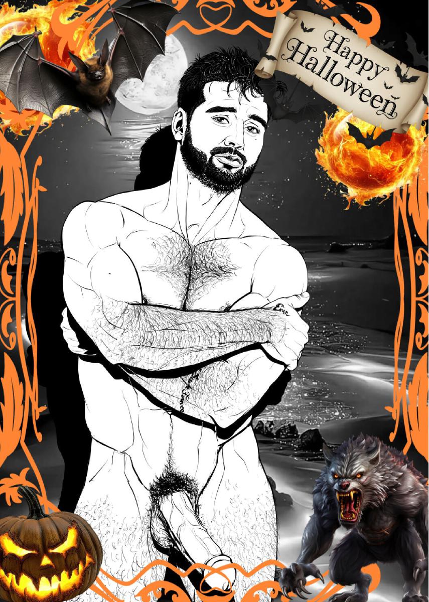 CLX Greeting Card Halloween Eddie Diaz NSFW