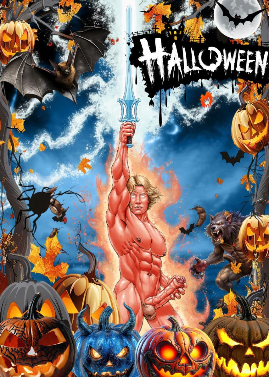 CLX Greeting Card Halloween He-Man NSFW