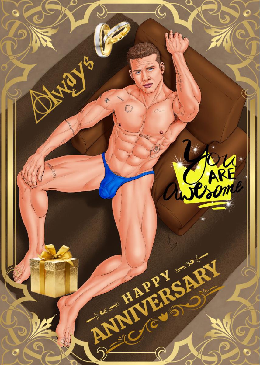 CLX Greeting Card Anniversary Buck 2 SFW