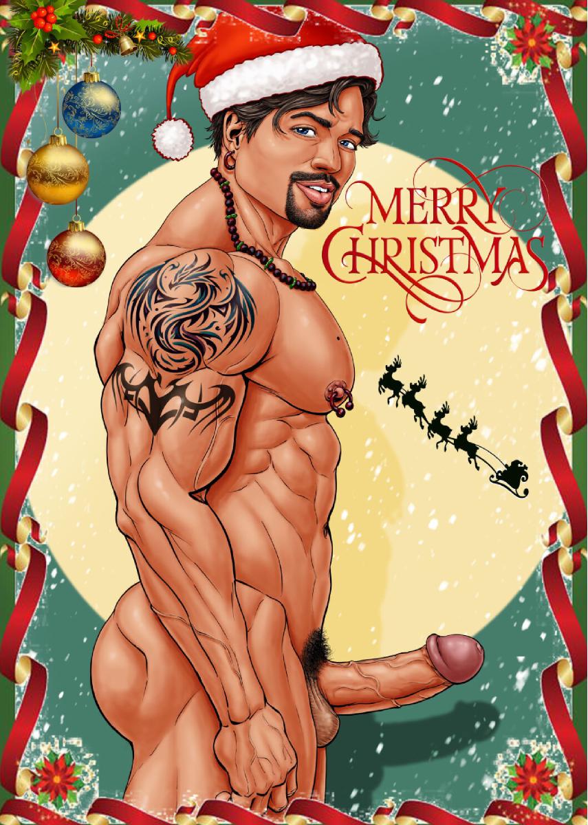 CLX Greeting Card Christmas Luis DCluix 4 NSFW