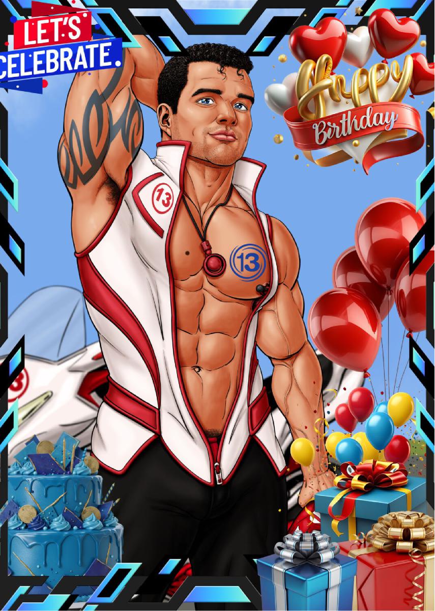 CLX Greeting Card Birthday Luis DCluix 3 SFW