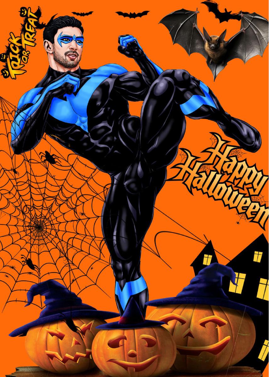 CLX Greeting Card Halloween Nightwing SFW