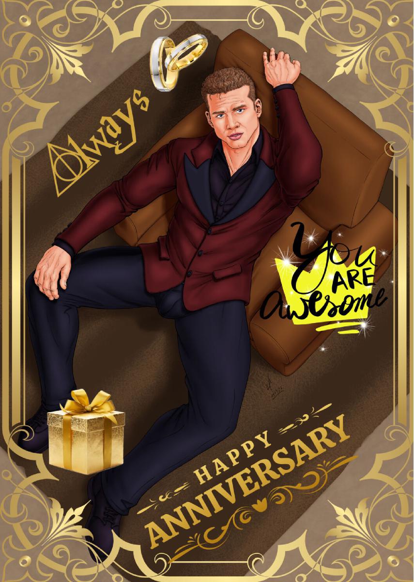 CLX Greeting Card Anniversary Buck 1 SFW