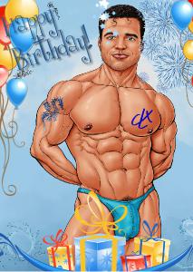 CLX Greeting Card Birthday Luis DCluix 7 SFW