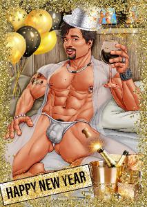CLX Greeting Card New Years Luis DCluix 1 SFW