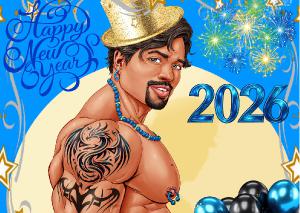 Luis DCluix New Years Card SFW 3