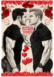 Buck and Tommy Valentines Card SFW 1