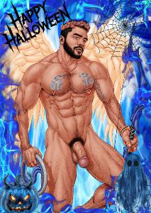 CLX Greeting Card Halloween Hermes NSFW